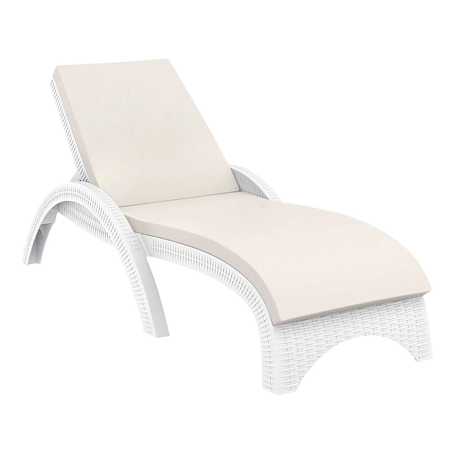 Furnlink Fiji Sunlounger - White