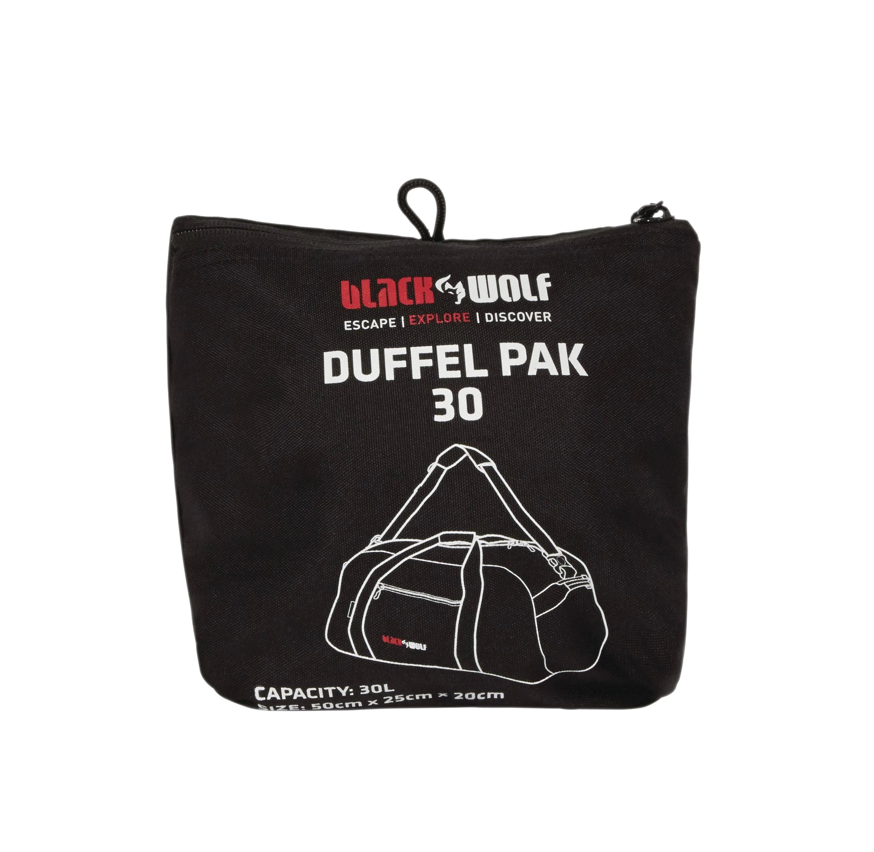 Black Wolf Duffelpak 30L – Chilli